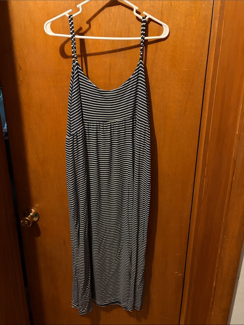 Old Navy Navy and White Striped Dress
